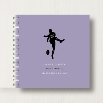 Personalised Rugby Lover's Memory Book Or Album, 10 of 11