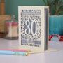 Personalised 30th Birthday Card Papercut Flower Design, thumbnail 5 of 5
