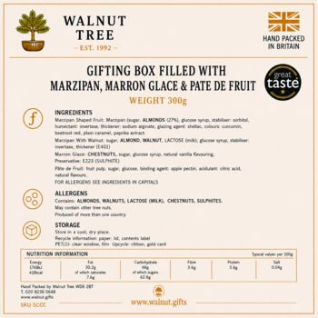 Great Taste Award Winning Marron Glacé, Marzipan And Fruit Jelly Gifting Box – 300g, 5 of 6