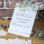 Frosted Acrylic Eucalyptus Wedding Signing Puzzle, thumbnail 3 of 3
