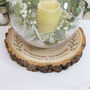 Personalised Floral Frame Wood Slice Table Centrepiece, thumbnail 3 of 4