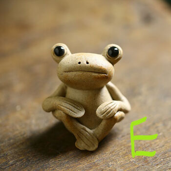 Handmade Frog Ceramic Tea Ornaments, 10 of 12