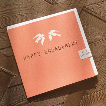 Gold Foiled Engagement Card, 3 of 4