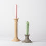 Handmade Ink Black Ceramic Taper Candlestick, thumbnail 3 of 3