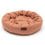 Luxury Sandstone Tweed Donut Dog Beds, thumbnail 2 of 2