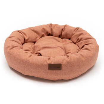Luxury Sandstone Tweed Donut Dog Beds, 2 of 2