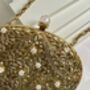 Maeve Gold Oval Brass Clutch, thumbnail 4 of 6