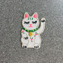 Lucky Cat Iron On Patch, thumbnail 1 of 4