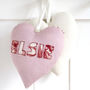Personalised Embroidered Name Heart Gift, thumbnail 1 of 12