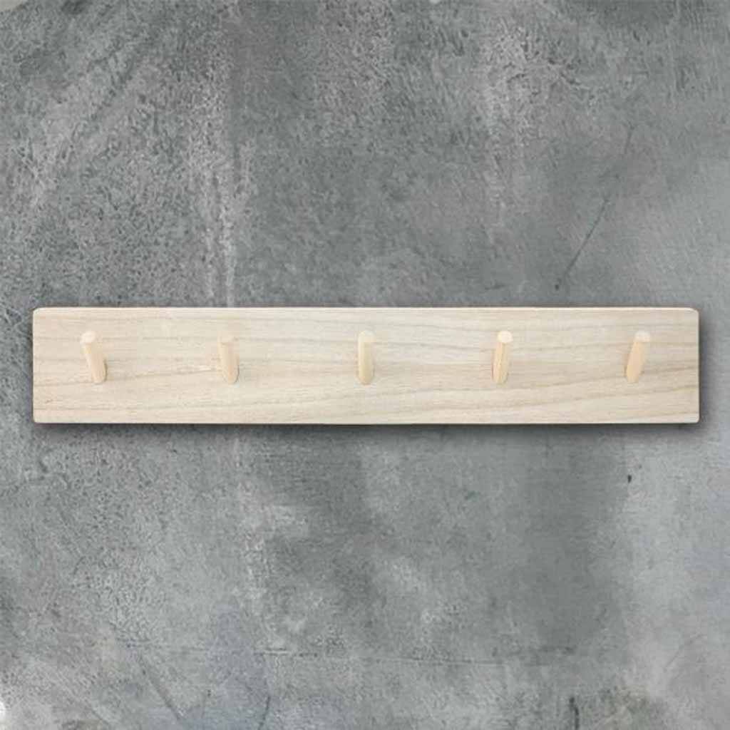Wooden Peg Board Coat Hooks By The Wedding of my Dreams