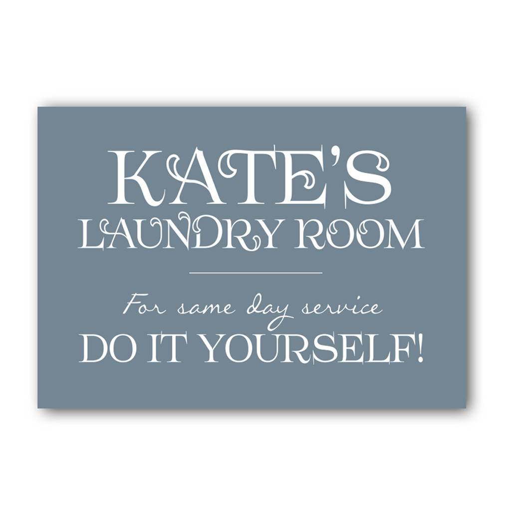 Personalised Laundry Room Print Sign By Liberty Bee