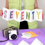 70th Birthday Bright Fold Out Card, thumbnail 1 of 3