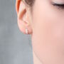 Silver Fern Leaf Stud Earrings, thumbnail 6 of 8