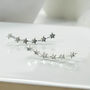 Sterling Silver Star Ear Climbers, thumbnail 3 of 11