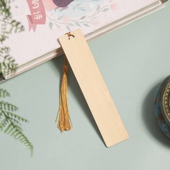 Personalized Wooden Bookmark Gift For Book Lovers, 6 of 10
