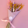 Yellow, Pink And Lilac Dried Flower Arrangement With Daisies, thumbnail 2 of 8