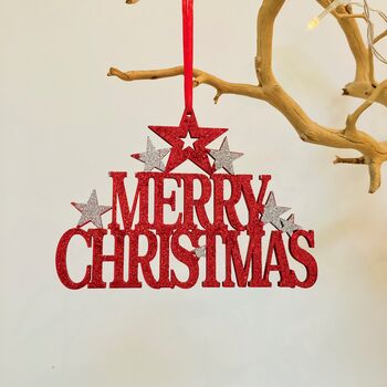 'Merry Christmas' Sign By Chapel Cards