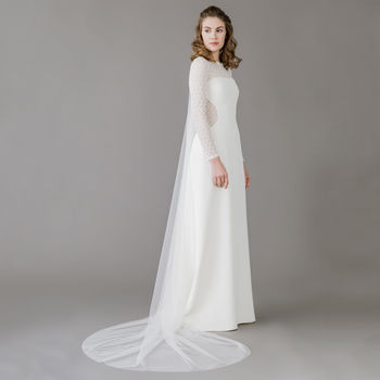 Barely There Wedding Veil Silk Style, 2 of 12