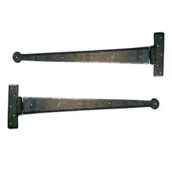 Hand Forged 18' Hinge Pair And Suffolk Thumb Latch Set, 4 of 4