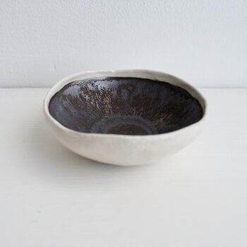 Handmade Mini Black Pottery Salt Or Ring Dish, 4 of 8