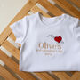 Personalised First Valentine's Day Baby Grow, thumbnail 6 of 7