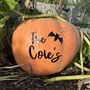 Personalised Family Halloween Pumpkin Sticker, thumbnail 1 of 3