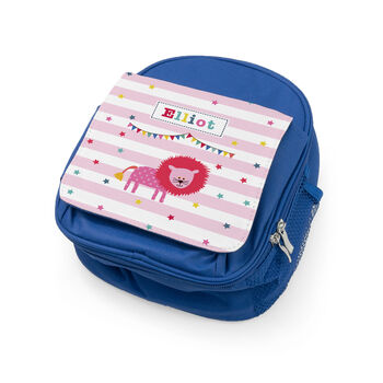 Personalised Circus Themed Blue Lunch Bag, 10 of 10