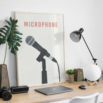 Microphone Print | Dynamic Stage Mic, 8 of 9