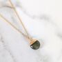 The Orb Peridot August Birthstone Necklace, Gold, thumbnail 5 of 6