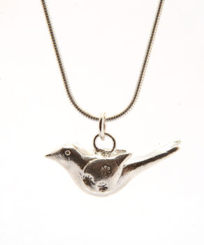 Silver 'Lovey Dovey' Bird Necklace, 3 of 3