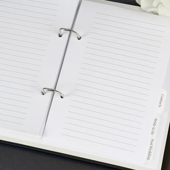 Personalised Floral Watercolour Wedding Planner, 11 of 12
