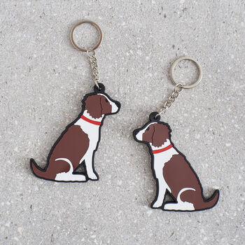 Springer Spaniel Key Ring Personalisation Available, 7 of 8