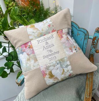 Natural Linen Commemorative Cushion, 11 of 12