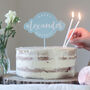 Personalised Name Happy Birthday Party Cake Topper, thumbnail 3 of 3