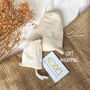 Mabel Light Blue – Art Deco Silky Tassels And Deco Brass Statement Dangle Earrings, thumbnail 4 of 5