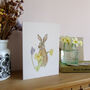 March Hare And Primroses Easter Card, thumbnail 4 of 6