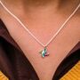 Colourful Rainbow Windmill Charm Summer Necklace, thumbnail 1 of 6
