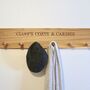Personalised Wooden Coat Hook Rack, thumbnail 1 of 4