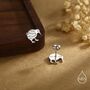 Sterling Silver Nature Inspired Kiwi Bird Stud Earrings, thumbnail 2 of 12