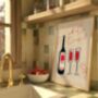 What Time Wine Wall Art Print Kitchen Disco, thumbnail 3 of 11
