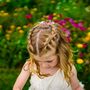 Bright Pink And White Floral Flower Girl Hair Clip, thumbnail 4 of 8