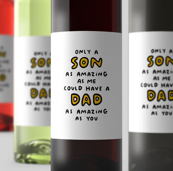 Personalised Wine Label 'Amazing Dad', 2 of 2