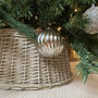 Round Grey Wicker Christmas Tree Surround, thumbnail 3 of 3
