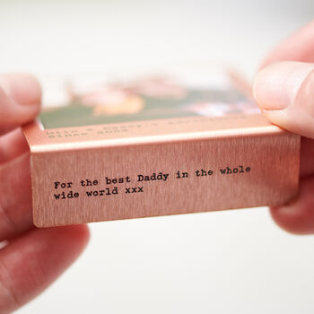 Personalised Miniature Solid Copper Photo Print, 4 of 11