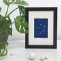 Personalised Libra Constellation Woodblock Print, thumbnail 2 of 6
