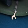 Sterling Silver Tiny Giraffe Necklace, thumbnail 4 of 12