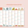 24 25 Academic Year Wall Planner | Geometric Seascape, thumbnail 5 of 7