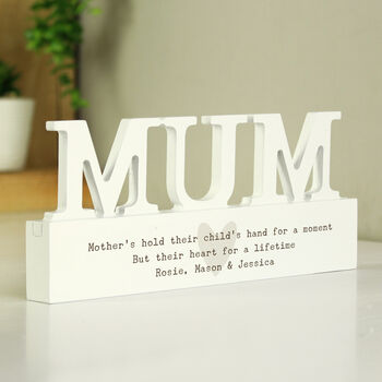 Personalised Mum Heart Plaque, 2 of 2