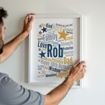 Personalised Word Art Print 'Any Words', 7 of 12