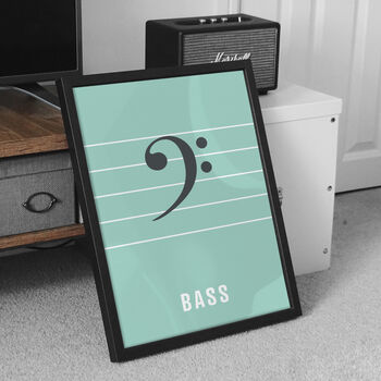 Bass Clef Print | Music Theory Poster, 4 of 10